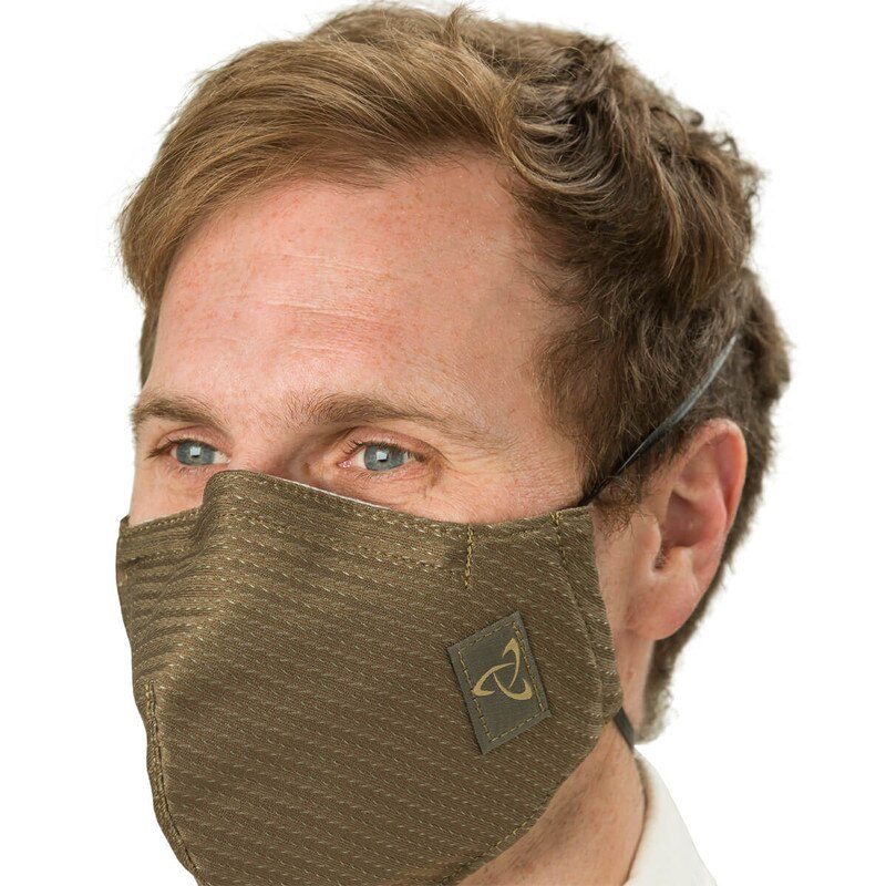 Street Mask - Coyote (Large, On Model)